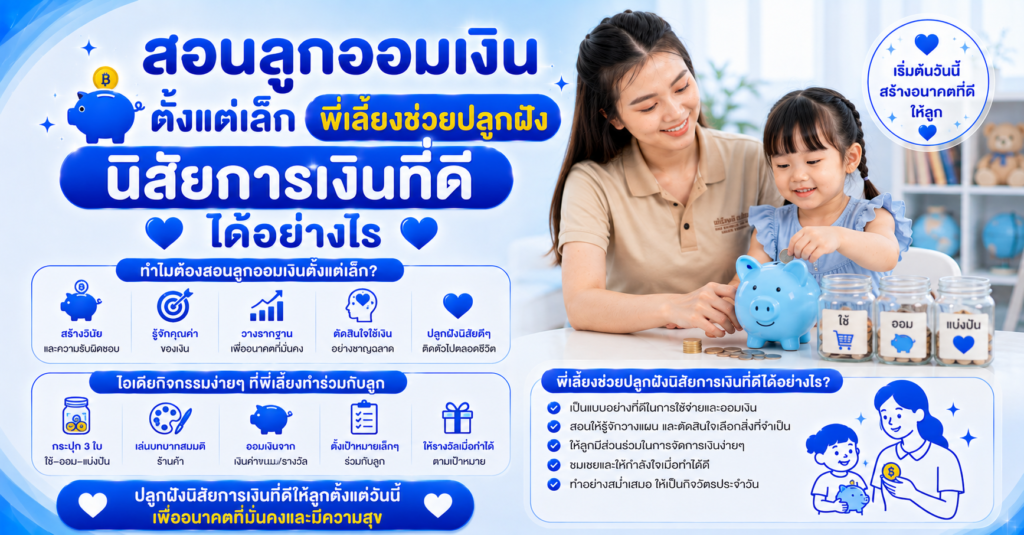 สอนลูกออมเงินตั้งแต่เล็ก
